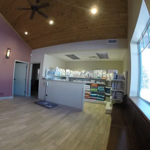 Pharmacy Shelves at Huntsville Animal Hospital